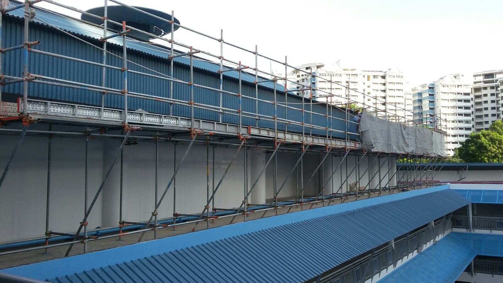 Casino post scaffolding